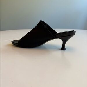 Donald Pliner Chic Black Mule Heels